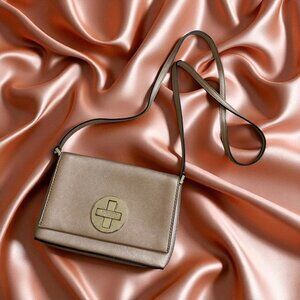 KATE SPADE Rose Gold Saffiano Leather Crossbody Bag